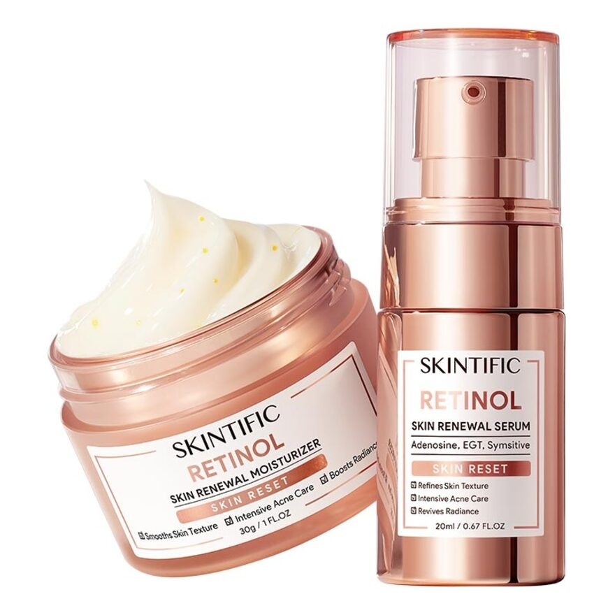 Skintific Retinol Skin Renewal Serum 20ml + Retinol Skin Renewal Moisturizer 30g