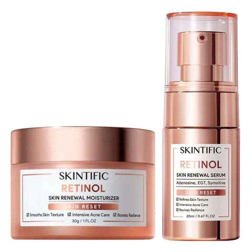Skintific Retinol Skin Renewal Serum 20ml + Retinol Skin Renewal Moisturizer 30g