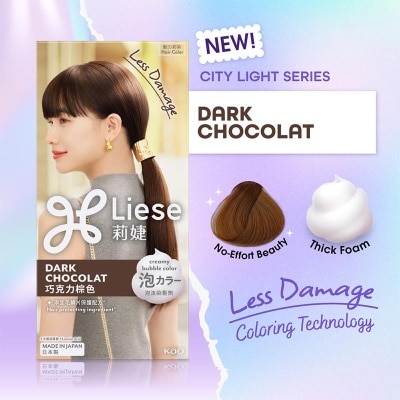 LIESE Hair Color Creamy Bubble Color Dark Chocolat image