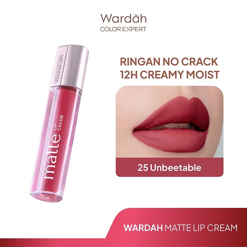 Wardah Matte Lip Cream 25 Unbeetable 4g