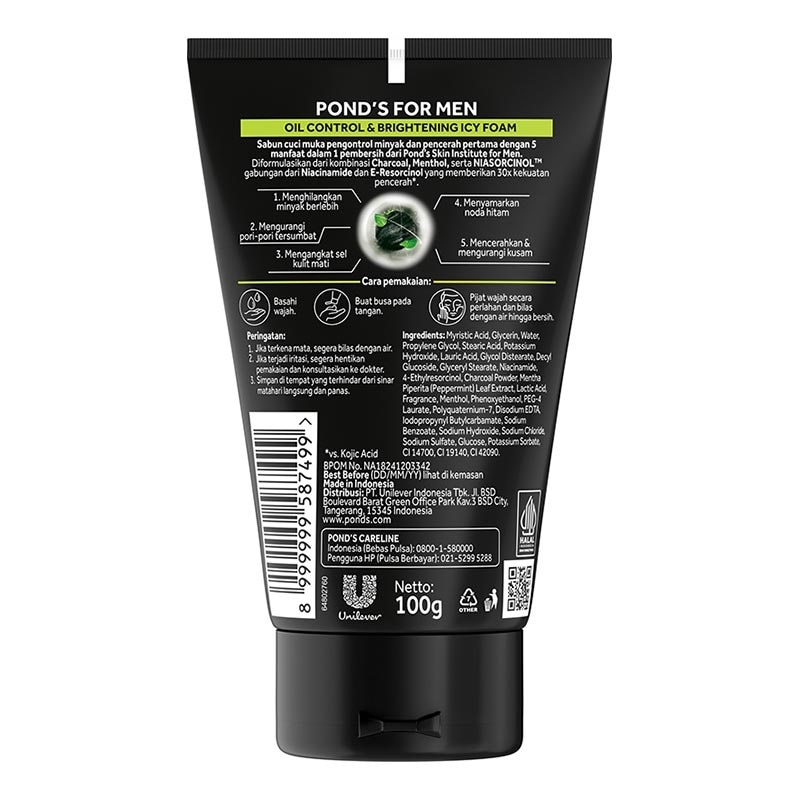 Ponds Men Facial Wash Ultra Bright Oil Fighter 100g