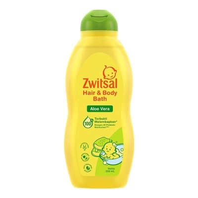 ZWITSAL Zwitsal Baby Hair & Body Bath Aloe Vera Bottle 200ml