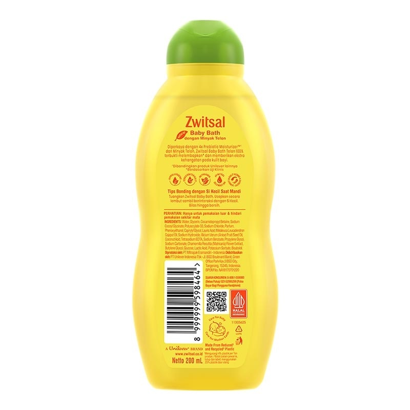 Zwitsal Baby Bath Telon Bottle 200ml