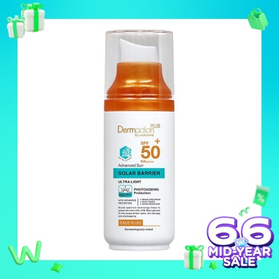 DERMACTION PLUS Dermaction Plus by Watsons Advanced Sun Solar Barrier Face Fluid SPF50+ PA++++ 50ml