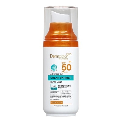 DERMACTION PLUS Dermaction Plus by Watsons Advanced Sun Solar Barrier Face Fluid SPF50+ PA++++ 50ml