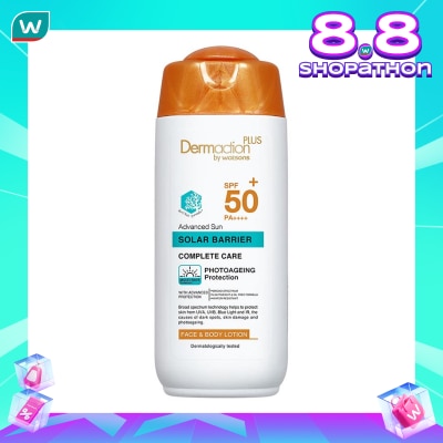 DERMACTION PLUS Dermaction Plus by Watsons Advanced Sun Solar Barrier Face & Body Lotion SPF50+ PA++++ 150ml