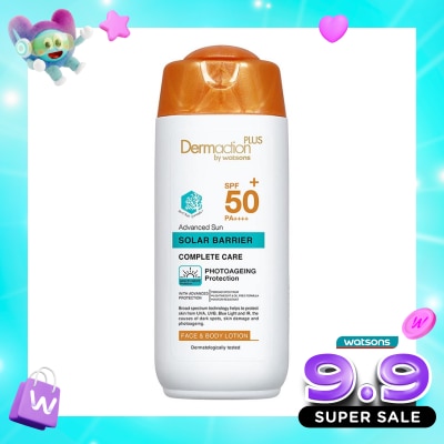 DERMACTION PLUS - Dermaction Plus by Watsons Advanced Sun Solar Barrier Face & Body Lotion SPF50+ PA++++ 150ml image
