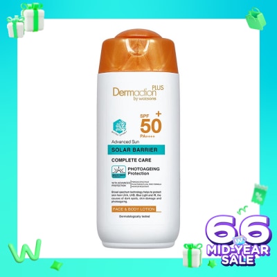 DERMACTION PLUS Dermaction Plus by Watsons Advanced Sun Solar Barrier Face & Body Lotion SPF50+ PA++++ 150ml