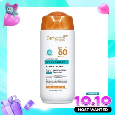 DERMACTION PLUS Advanced Sun Solar Barrier Face & Body Lotion SPF50+ PA++++ 150ml image