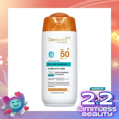 DERMACTION PLUS Dermaction Plus by Watsons Advanced Sun Solar Barrier Face & Body Lotion SPF50+ PA++++ 150ml