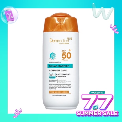 DERMACTION PLUS Dermaction Plus by Watsons Advanced Sun Solar Barrier Face & Body Lotion SPF50+ PA++++ 150ml