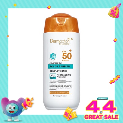 DERMACTION PLUS - Advanced Sun Solar Barrier Face & Body Lotion SPF50+ PA++++ 150ml