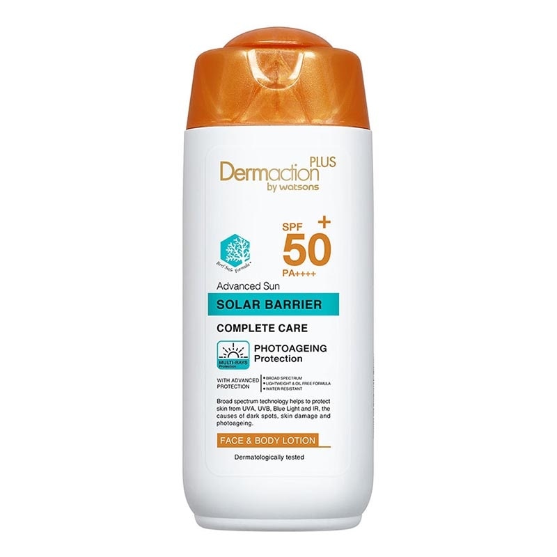 Dermaction Plus by Watsons Advanced Sun Solar Barrier Face & Body Lotion SPF50+ PA++++ 150ml