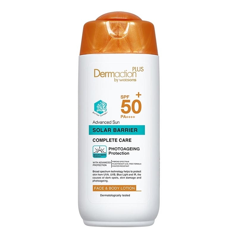 Dermaction Plus by Watsons Advanced Sun Solar Barrier Face & Body Lotion SPF50+ PA++++ 150ml