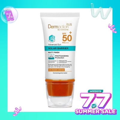 DERMACTION PLUS Dermaction Plus by Watsons Advanced Sun Solar Barrier CC Nude Cream SPF50+ PA++++ 40ml