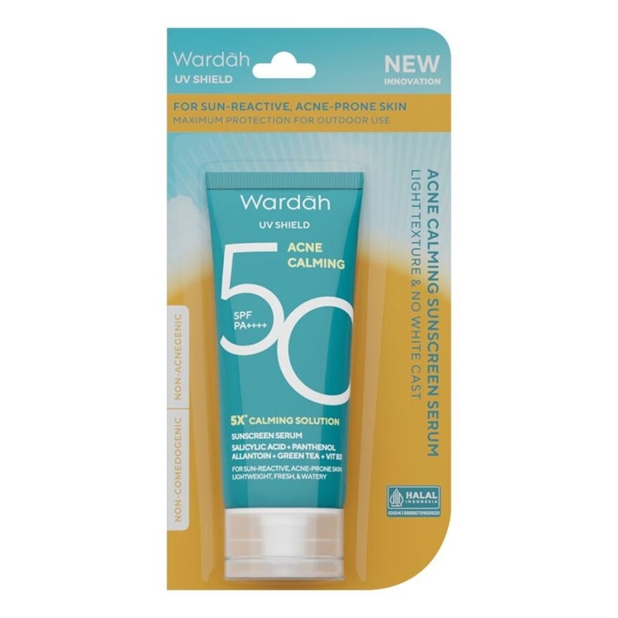 Wardah UV Shield Acne Calming Sunscreen Serum SPF50 PA+ 25ml