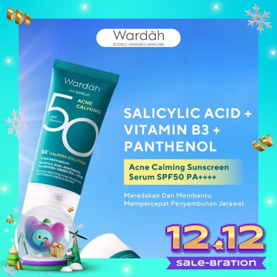 WARDAH UV Shield Acne Calming Sunscreen Serum SPF 50 PA++++ 45ml
