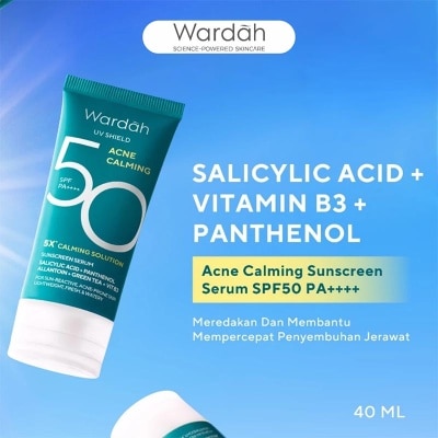 WARDAH Wardah UV Shield Acne Calming Sunscreen Serum SPF50 PA+ 40ml
