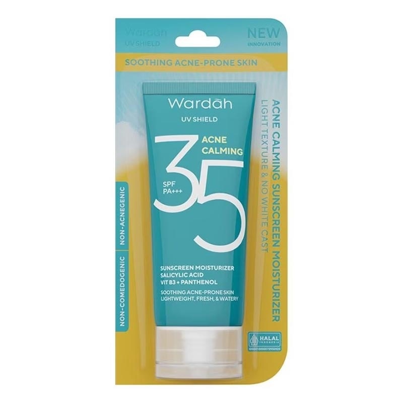 Wardah UV Shield Acne Calming Sunscreen Moisturizer SPF35 PA+++ 35ml