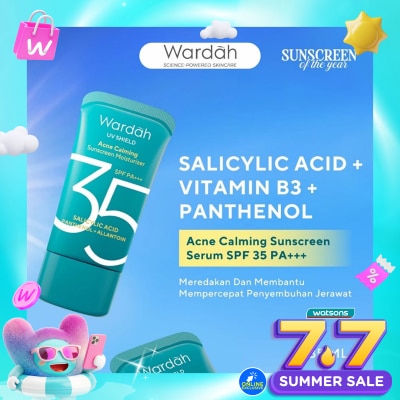 WARDAH - UV Shield Acne Calming Sunscreen Moisturizer SPF 35 PA+++ 35ml