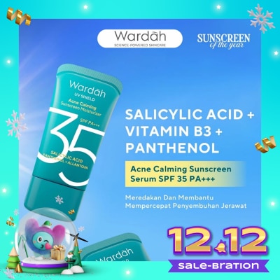 WARDAH UV Shield Acne Calming Sunscreen Moisturizer SPF 35 PA+++ 35ml