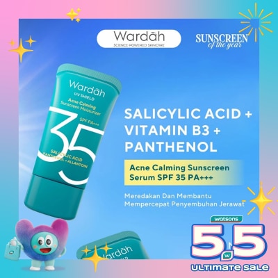 WARDAH - UV Shield Acne Calming Sunscreen Moisturizer SPF 35 PA+++ 35ml