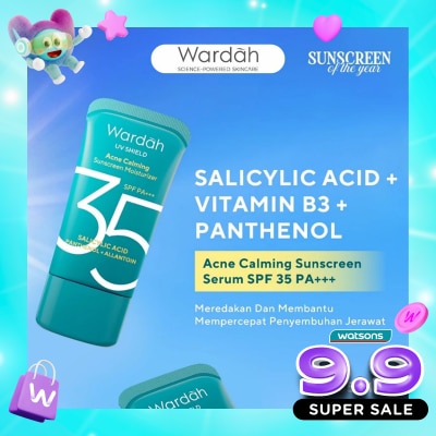 WARDAH - UV Shield Acne Calming Sunscreen Moisturizer SPF 35 PA+++ 35ml image