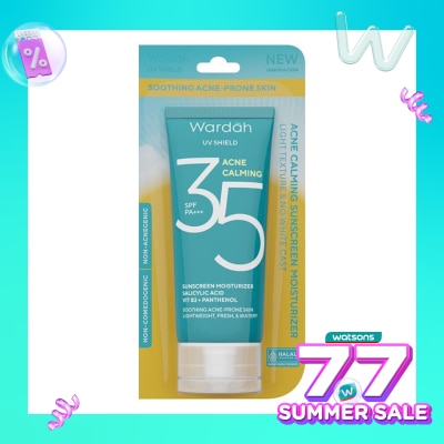 WARDAH Wardah UV Shield Acne Calming Sunscreen Moisturizer SPF35 PA+ 35ml