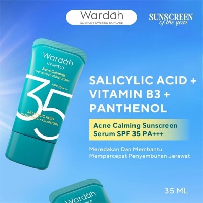 Wardah UV Shield Acne Calming Sunscreen Moisturizer SPF 35 PA+++ 35ml