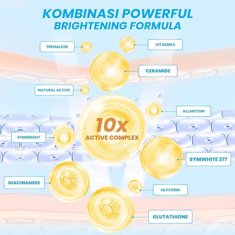 Hanasui Brightening Body Serum Sunshine Glow 180ml