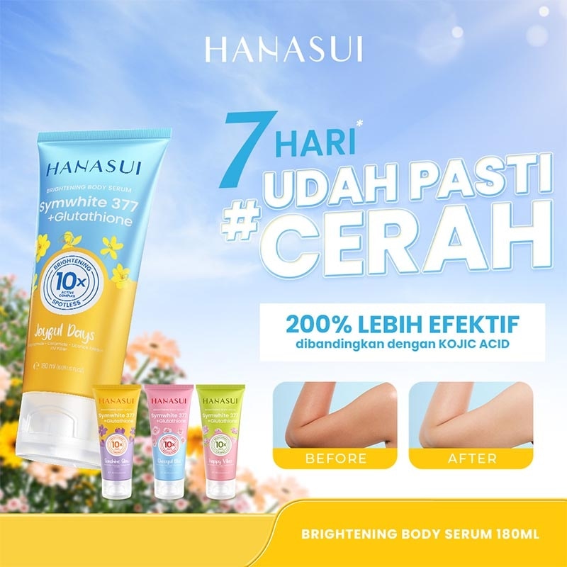 Hanasui Brightening Body Serum Happy Vibes 180ml