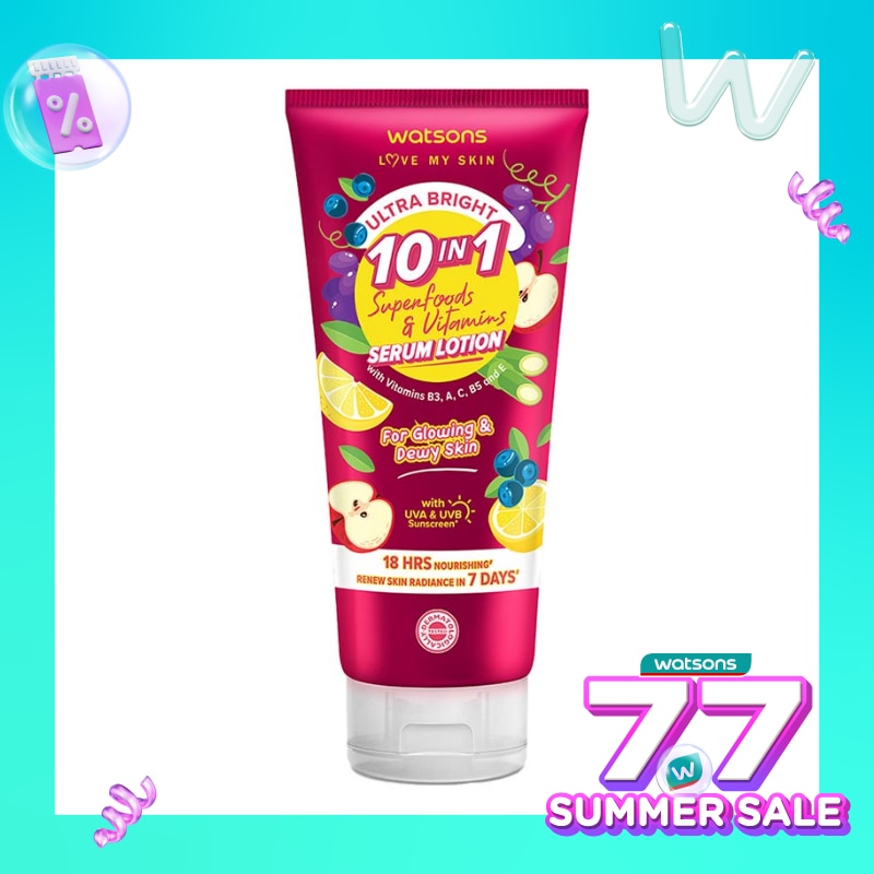 Watsons Ultra Bright 10-in-1 Superfoods & Vitamins Serum Lotion 330ml