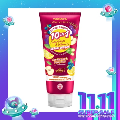 WATSONS Watsons Ultra Bright 10-in-1 Superfoods & Vitamins Serum Lotion 330ml