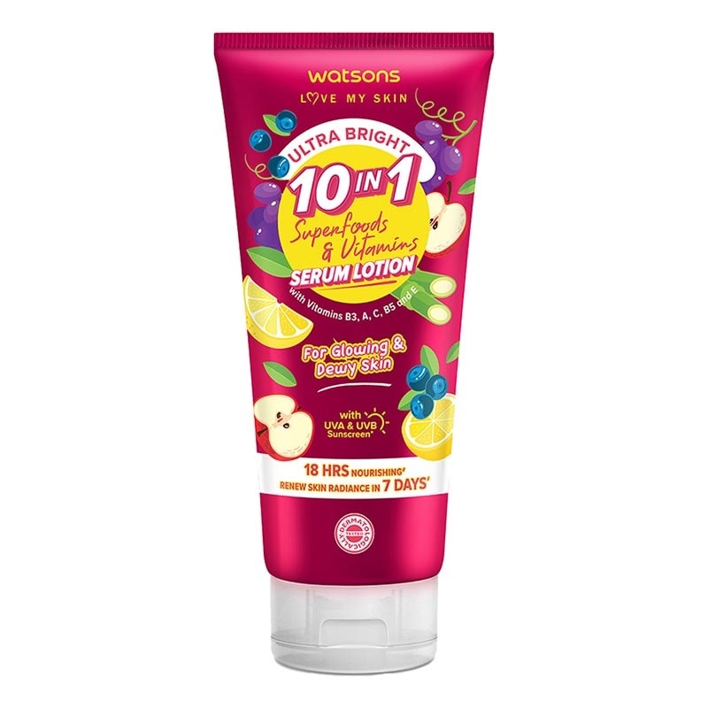 Watsons Ultra Bright 10-in-1 Superfoods & Vitamins Serum Lotion 330ml