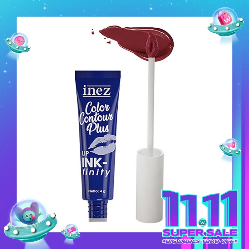 Inez Color Contour Plus Lip Ink-Finity 02 Tea Dance 4ml