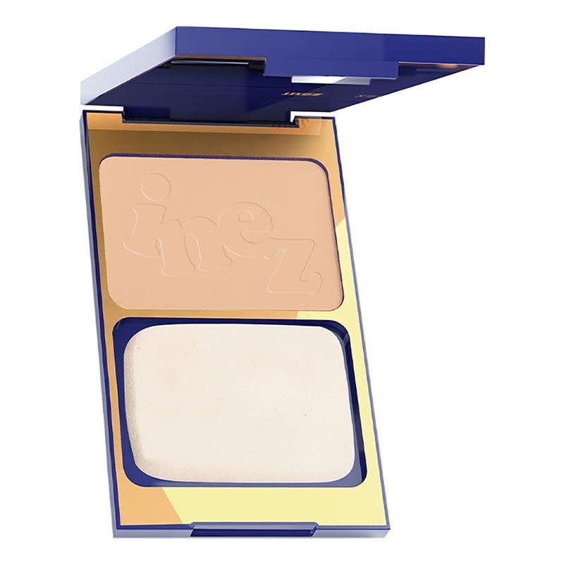 Inez Color Contour Plus Face Compact Powder - 01 Natural Glow 12ml