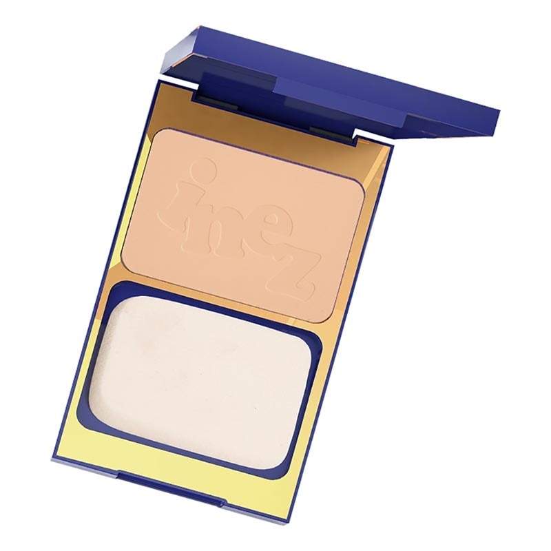 Inez Color Contour Plus Face Compact Powder - 01 Natural Glow 12ml