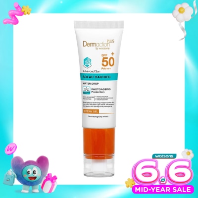 DERMACTION PLUS - Dermaction Plus by Watsons Advanced Sun Solar Barrier Cream Gel SPF50+ PA++++ 40ml