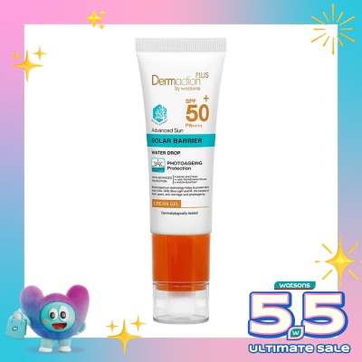 DERMACTION PLUS - Dermaction Plus by Watsons Advanced Sun Solar Barrier Cream Gel SPF50+ PA++++ 40ml