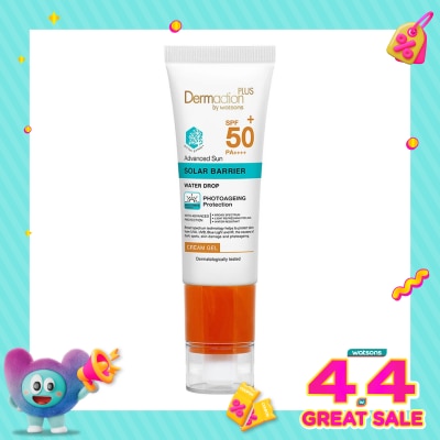 DERMACTION PLUS - Dermaction Plus by Watsons Advanced Sun Solar Barrier Cream Gel SPF50+ PA++++ 40ml