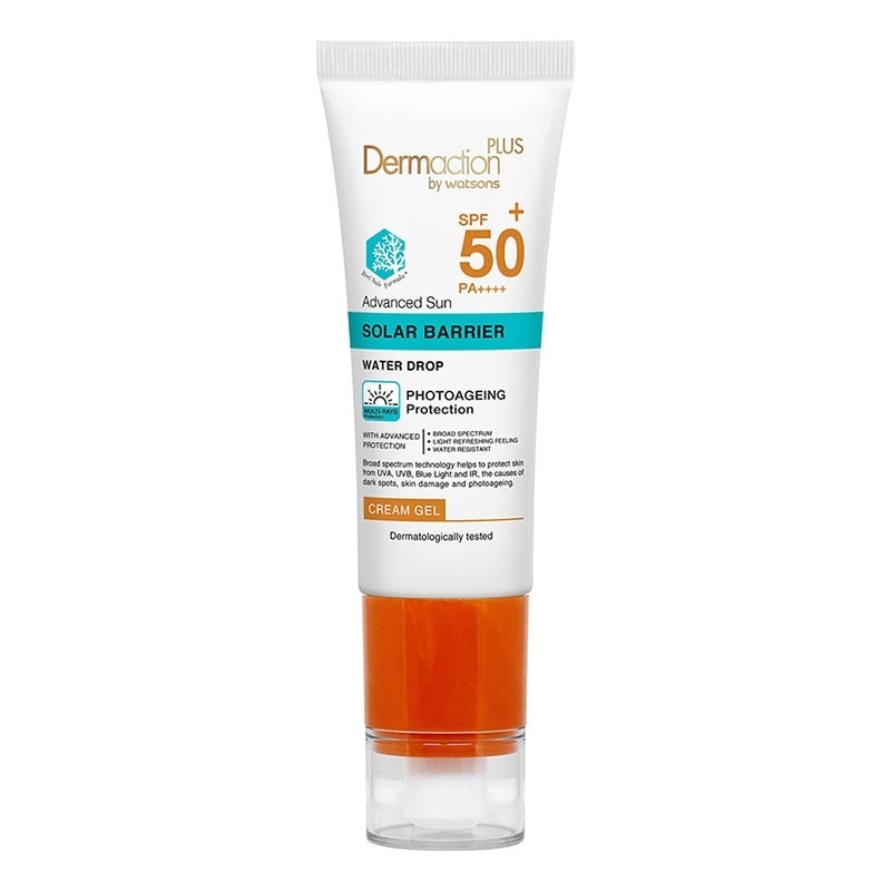 Dermaction Plus by Watsons Advanced Sun Solar Barrier Cream Gel SPF50+ PA++++ 40ml