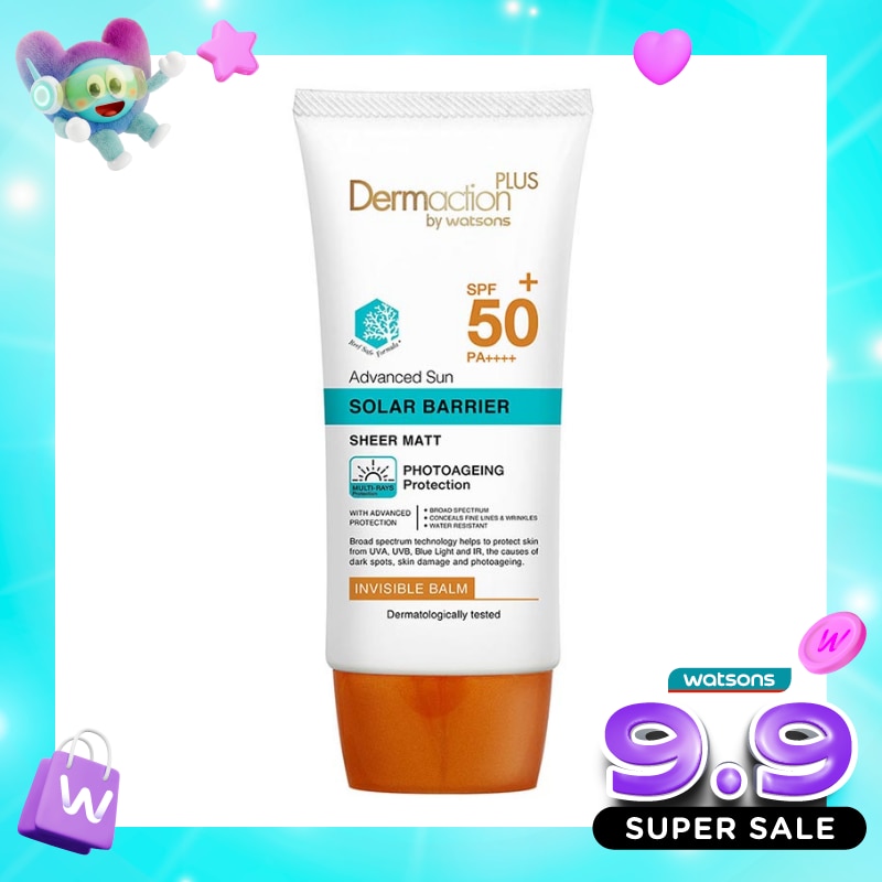 Dermaction Plus by Watsons Advanced Sun Solar Barrier Invisble Balm SPF50+ PA++++ 40ml image