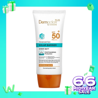 DERMACTION PLUS Dermaction Plus by Watsons Advanced Sun Solar Barrier Invisble Balm SPF50+ PA++++ 40ml