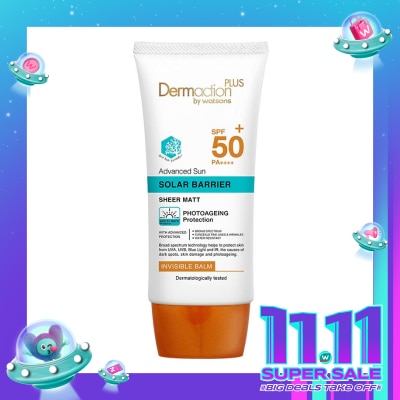 DERMACTION PLUS Dermaction Plus by Watsons Advanced Sun Solar Barrier Invisble Balm SPF50+ PA++++ 40ml