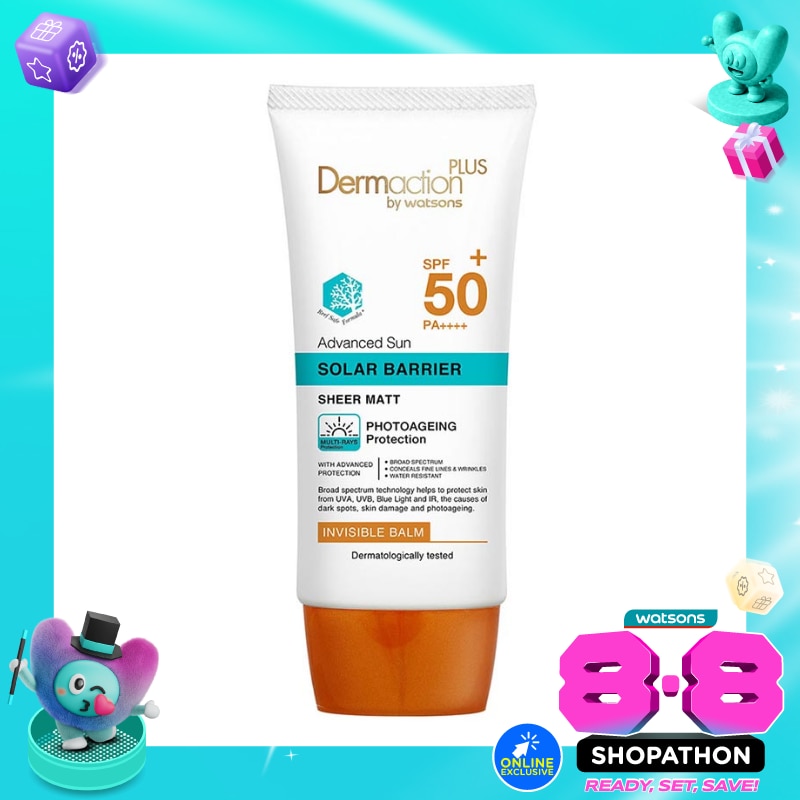 Dermaction Plus by Watsons Advanced Sun Solar Barrier Invisble Balm SPF50+ PA++++ 40ml image