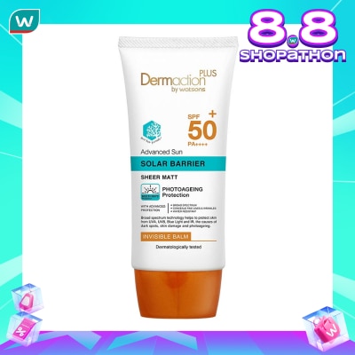 DERMACTION PLUS Dermaction Plus by Watsons Advanced Sun Solar Barrier Invisble Balm SPF50+ PA++++ 40ml