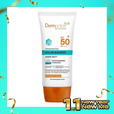 DERMACTION PLUS Dermaction Plus by Watsons Advanced Sun Solar Barrier Invisble Balm SPF50+ PA++++ 40ml