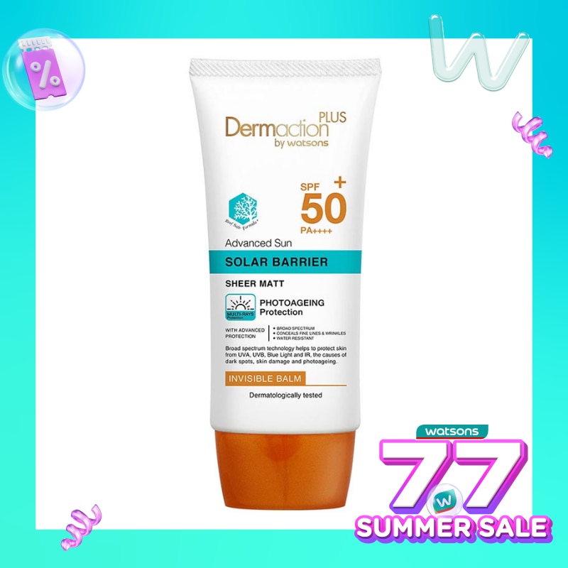 Dermaction Plus by Watsons Advanced Sun Solar Barrier Invisble Balm SPF50+ PA++++ 40ml