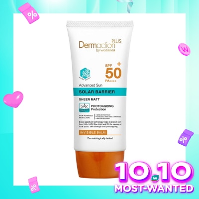 DERMACTION PLUS Dermaction Plus by Watsons Advanced Sun Solar Barrier Invisble Balm SPF50+ PA++++ 40ml