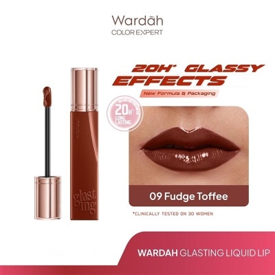 WARDAH - Lip Cream Glossy Glasting Liquid Lip 09 Fudgy Toffee R 3.5g